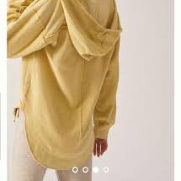 Anthropologie Pilcro Cotton V neck Hoodie Top Oversized XS - Picture 3 of 10